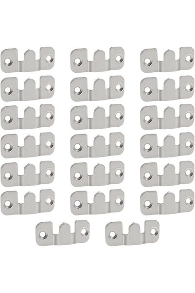 ELEPHANTBOAT ® 10 Sets Stainless Steel Interlocking Picture Hanging Hardware,...