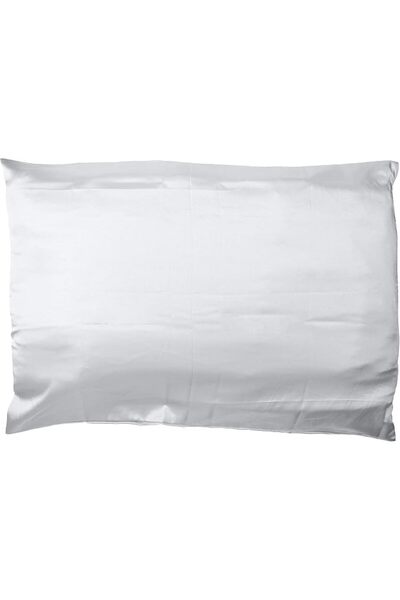 Giovanni Elegant Silver Satin Pillowcase - Satin Pillow Case Cover, Vegan Pil...