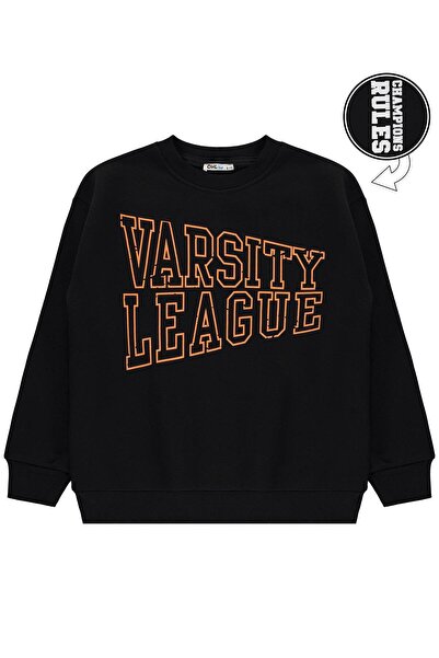 Civil Boys Civil Boys' Varsity League Printed Sweatshirt |   3 Thread Long Ar...