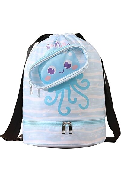 NALACAL Waterproof Drawstring Swim Bag – Cute Cartoon Sports Backpack with We...