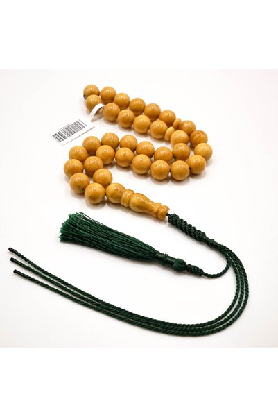 Generic Brand Pressed Baltic Amber Spot Rosary Prayer Beads – 33 Beads, 10.5m...