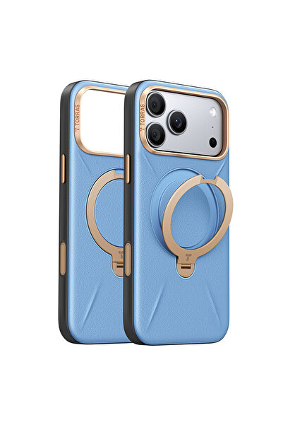 TORRAS QPRO Leather Case, iPhone 18 Pro Max/17 Pro Max, Blue
