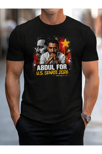 Wonder of U تي شيرت رجالي قطني برقبة دائرية بتصميم كولاج صور حملة سياسية