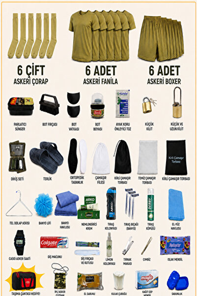 Comutan 6-Piece Vip Full-Service Military Service Package - Service Set with ...