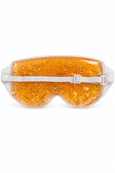 Much and More Silvery Orange Sinusitis Anti-Wrinkle Hot Cold Eye Relaxing Comfortable Sleep Eye Mask