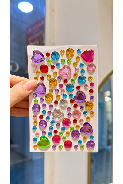 Glowisters Jewelry Taş Sticker Yapışkanlı Saç, Yüz, Tırnak Vücut Ve Süs Taşı ...