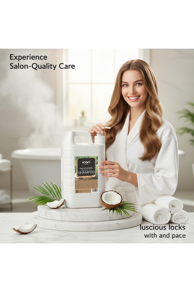 Ican London Professional Complex Coconut Shampoo 5 Litre – Moisturising & Nourishing Shampoo for Dry & Damaged Hair