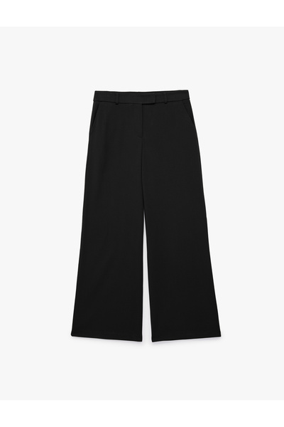 Koton Wide Leg Fabric Trousers with Side Pockets