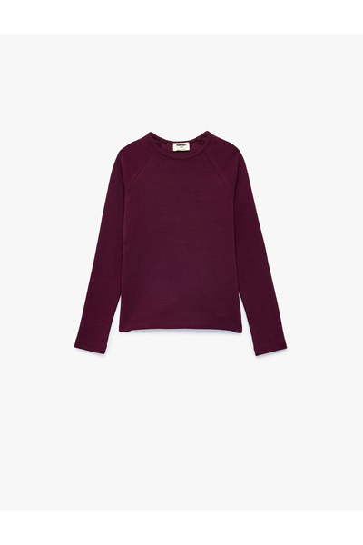 Koton Crew Neck Modal Blend Long Sleeve Basic T-Shirt