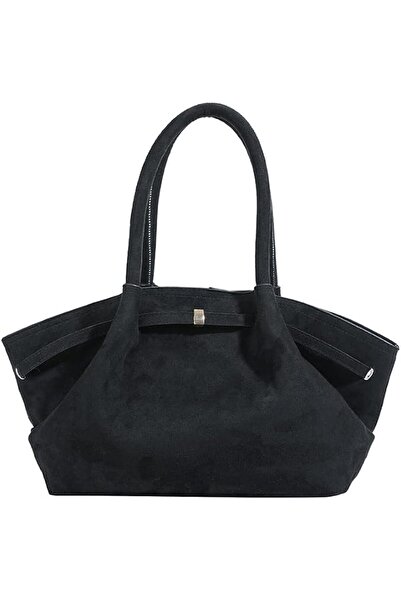 Generic Suede Tote Bag for Women - Stylish Large Capacity Shoulder Handbag, D...