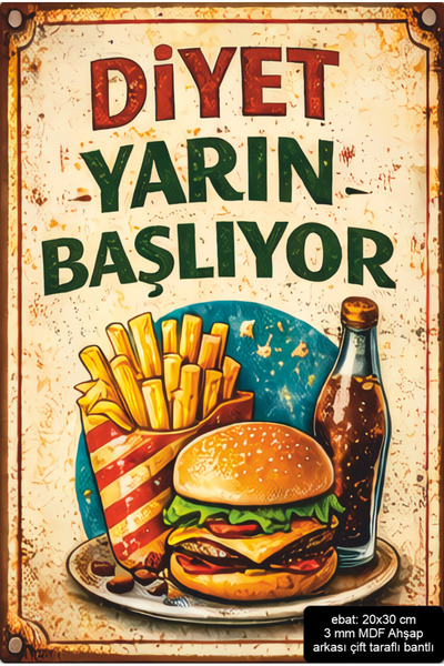 Hayat Poster Today Is the Last Diet Tomorrow Start It up Funny Witty Sayings ...