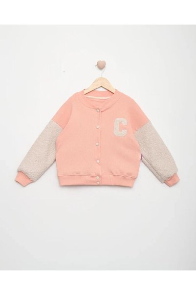 Lmn College Kaşkorse Plush Sleeved Single Cardigan