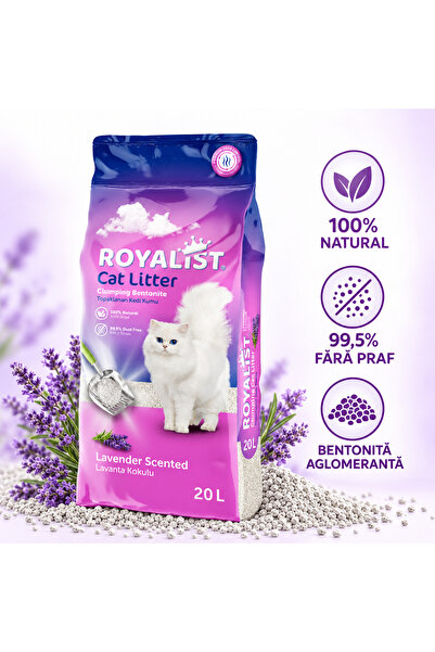 Royalist Hygiene – așternut igienic aglomerant pentru pisici, cu parfum de la...
