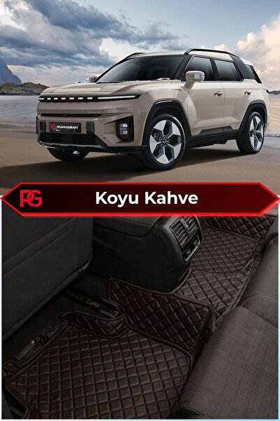 SsangYong Torres EVX 2024-2026 Araca Özel 8D Deri Tam Kaplama Su Geçirmez Havuzlu Oto Paspas