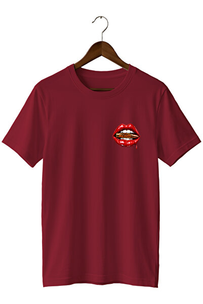 remonz Special Design Widi and Lip Printed Regular T-Shirt