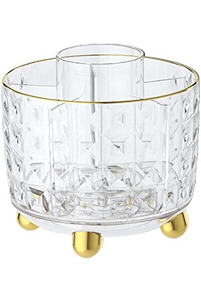 GENERAL 1 pcs 360 Degree Rotating Desk Organizer,Acrylic Pen Organizer with 6...