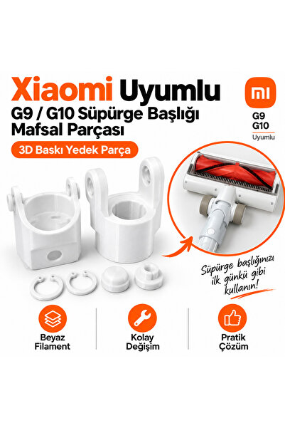 Xiaomi G9 / G10 Uyumlu Süpürge Başlığı Mafsal Tamir Seti – 3D Baskı Yedek Parça