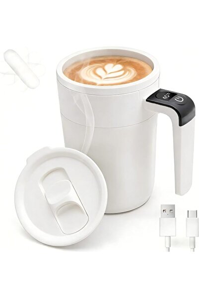 LEFAFA Electric Self Stirring Mug, Self Stirring Coffee Mug with Lid, Recharg...