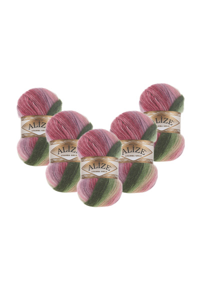Alize Angora Gold Batik 2527 5 Pieces 500 Gr 2750 Mt 20% Wool 80% Acrylic Han...