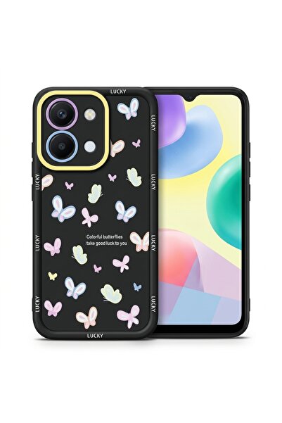 Nezih Case Redmi 15C ile Uyumlu Kamera Korumalı Sevimli Desenli Silikon Kılıf