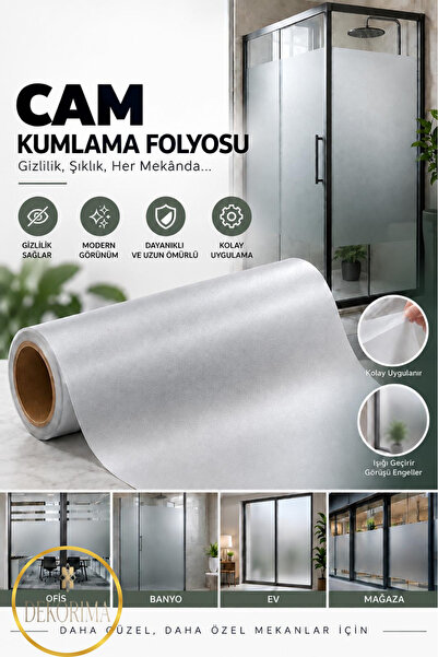 Genel Markalar CAM KUMLAMA FOLYOSU DUŞAKABİN CAM EV OFİS