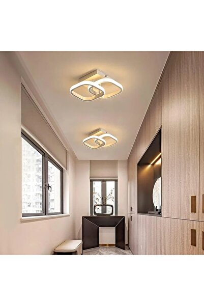 Sueva Lustra LED cu 3 functii 22W lumina calda/rece/neutra, Alb