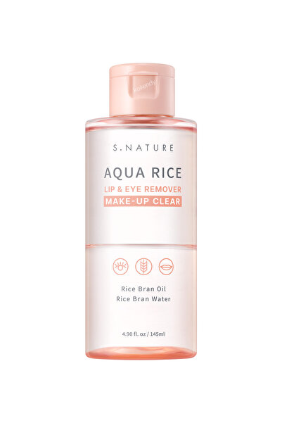 S. Nature Aqua Rice Lip & Eye Remover 145ml - Göz ve Dudak Makyajı İçin Pirin...