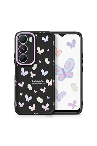 Nezih Case Vivo Y19S ile Uyumlu Kamera Korumalı Sevimli Desenli Silikon Kılıf