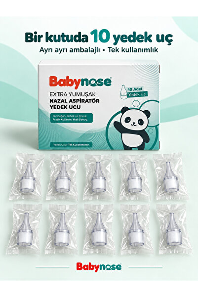 BABYFOR Bebek Burun Aspiratör Yedek Ucu 10 Adet