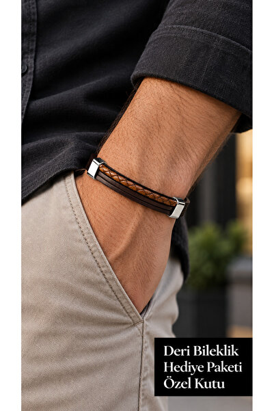 HER ŞEY NOTA www.herseynota.com Brensaro Walnutlayer Dark Brown Leather Men's...
