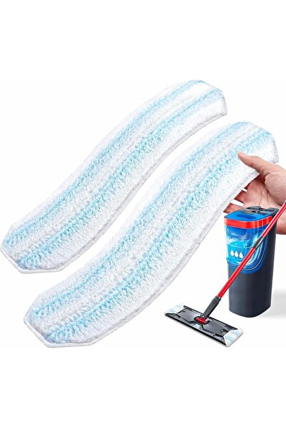 MAKINGTEC Mop Replacement Pads for O Cedar H2prO Flat Mop System, 2 Pack Mop ...