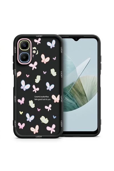 Nezih Case İnfinix Smart 10 ile Uyumlu Kamera Korumalı Sevimli Desenli Siliko...