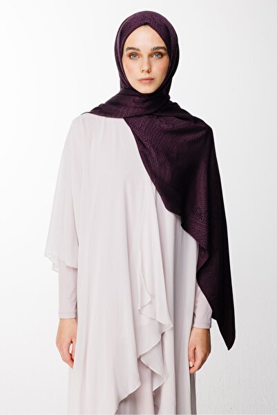 Mooncorn Mayra Pattern Double Sided Shawl Purple-Black