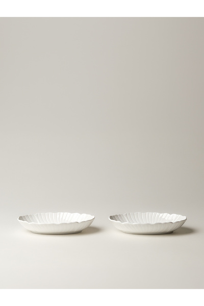 Minihol Laren Porselen 2’li Oval Servis Tabağı (15 cm)