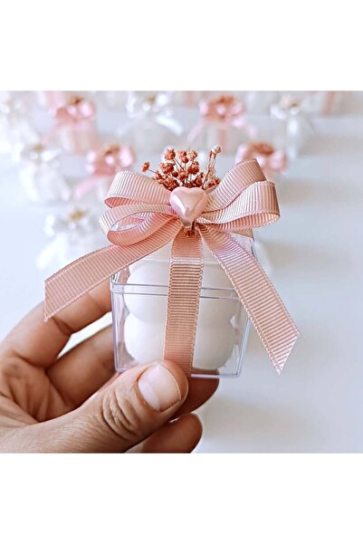 Mekece Baby Candy Gift - Bebe-314 Bubble Candle in Mica Box - 30 Pieces