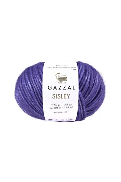 Gazzal Sisley 58% Merino Wool 42% Viscose – 50 g 105 m Shiny Knitting Yarn -1...