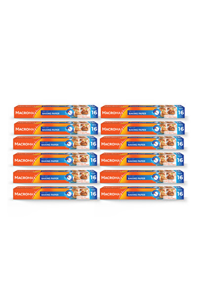 MACROMAX 12x hârtie de copt pre-tăiată - 16 bucăți