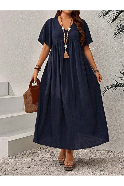 Sheya Rochie maxi, albastră - 0XL