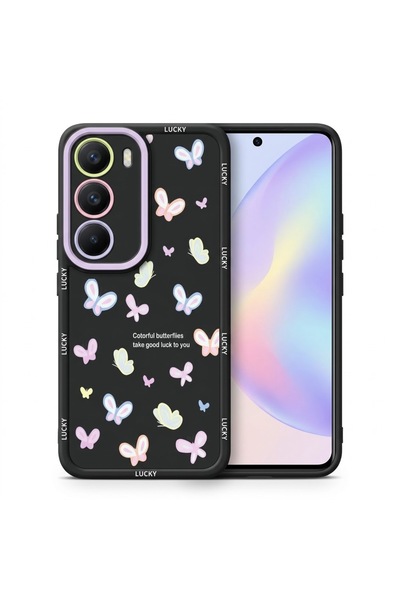 Nezih Case Vivo V40 Lite ile Uyumlu Kamera Korumalı Sevimli Desenli Silikon K...