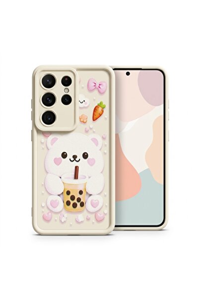 Nezih Case Samsung Galaxy S26 Ultra ile Uyumlu Kamera Korumalı Sevimli Desenl...