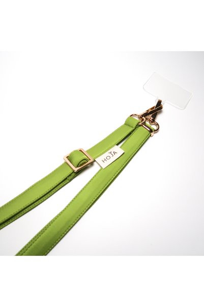 HOJA Store Phone Strap Compatible with All Phones - Green Colored Bag Strap - Matcha Satin