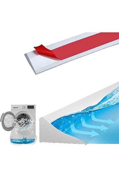 Aputue Shower Threshold Water Barrier, 39 inch Collapsible Silicone Water Sto...