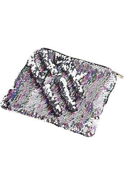 GENERAL Double-Sided Glitter Pencil Case Reversible Sequin Zipper Pencil Pouc...