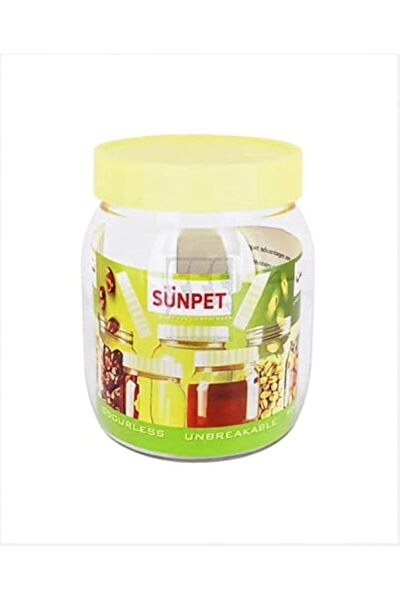 SunPet Alsaqer Round SpiceJar/Pet Jar/Plastic Round Food Storage Jar 500 ml C...