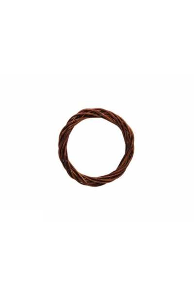 iğne izi Doğal Ahşap Bambu Kapı Süsü Çelengi 30cm Kahverengi