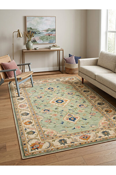 Rose'n Home ARTE VN181-2 Klasik Çiçek Desenli Salon Mutfak Koridor Halısı