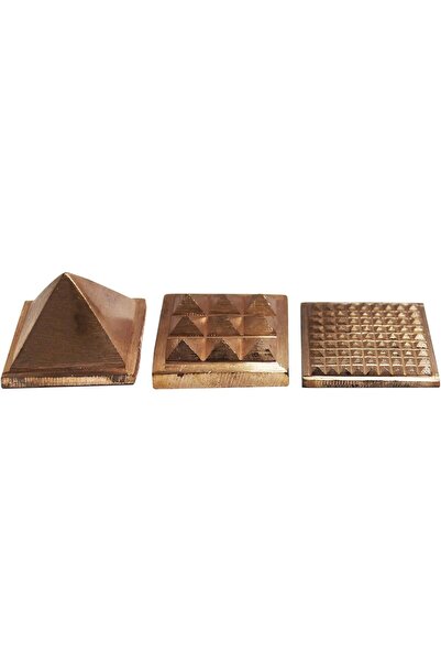Generic Latas 3-Layer (91 Pyramids) Pure Copper Pyramid Vastu Remedy for Energy Amplification, Prosperity and South East Direction Activation for Home, Office and Vastu Correction