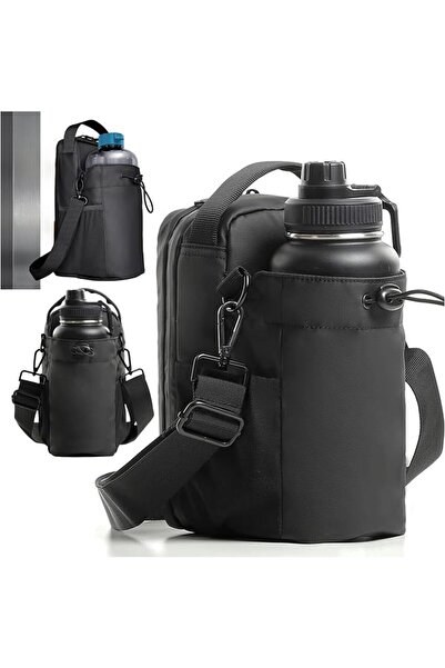 VUITTOX Magnetic Gym Bag For Water Bottle Holder, Pouch Sleeve With Phone Poc...