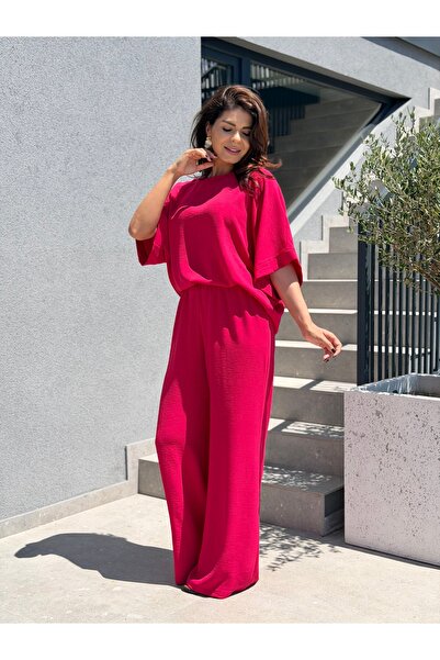 RAMONA BADESCU EXCLUSIVE Costum alb - Căpșună