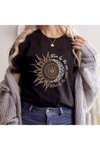 Orielle Tricou Negru Trăiește după Soare